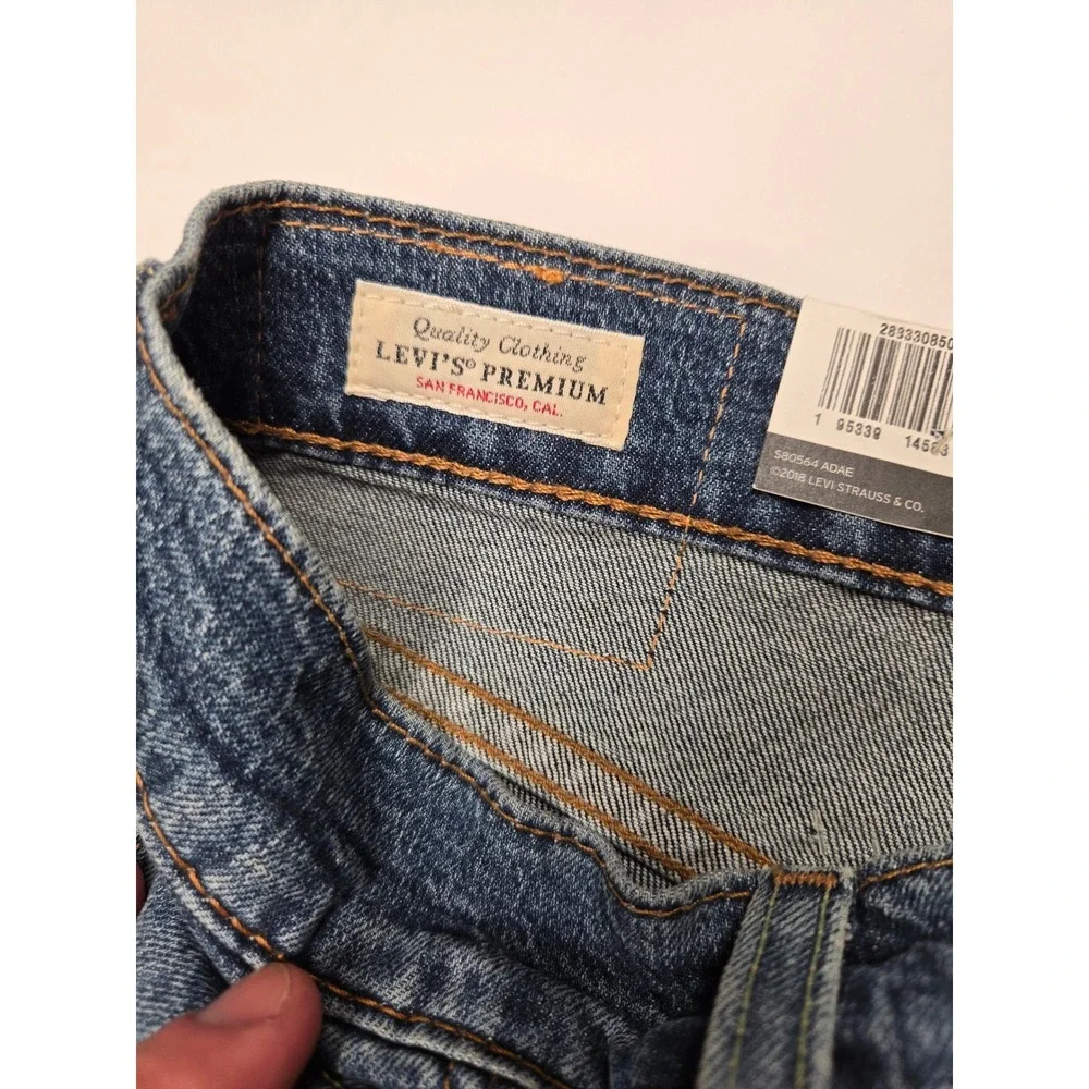 Levi's 512 Slim Taper Mens 33x34 Blue Denim Stretch Jeans 288330850 Premium